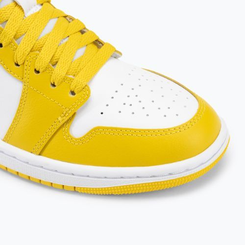 Buty damskie Air Jordan 1 Mid white/black/vivid sulfur