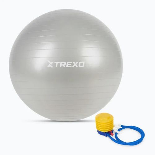 Piłka gimnastyczna XTREXO TXO-B4Z009-GY 75 cm szary