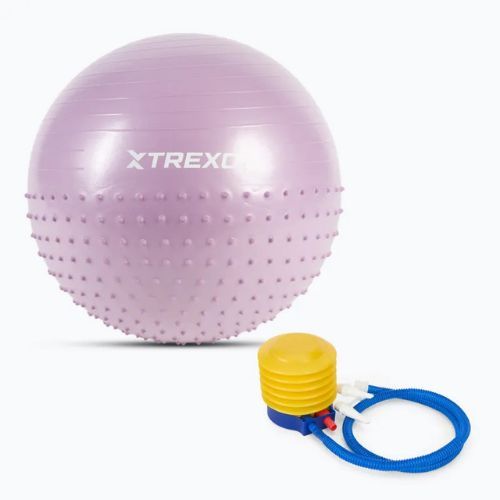 Piłka gimnastyczna masująca XTREXO TXO-B4Z020-VT 55 cm fioletowy