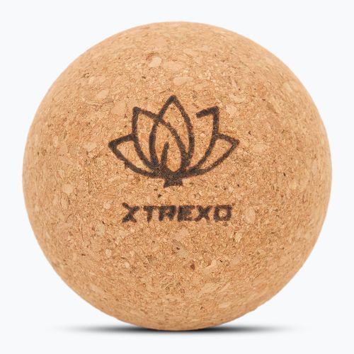 Piłka do masażu XTREXO korkowa TXO-B4Z081-NC naturalny