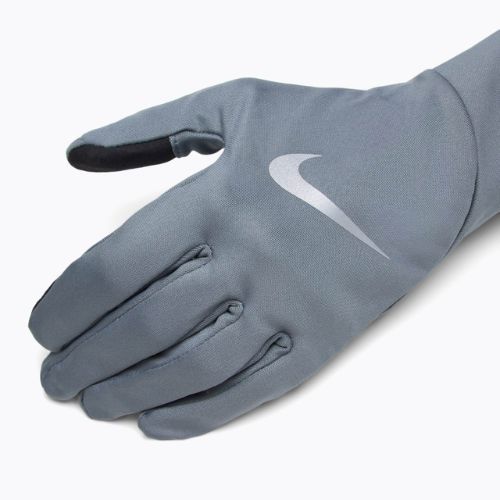 Rękawiczki do biegania męskie Nike Pacer Lightweight RG smoke grey/smoke grey/silver