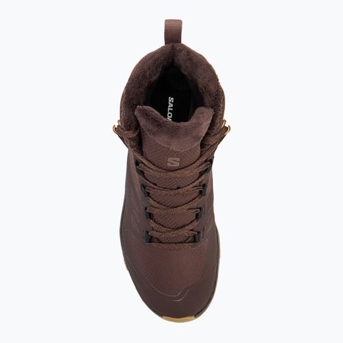 Buty zimowe damskie Salomon Outsnap CSWP black coffee/peppercorn/gum