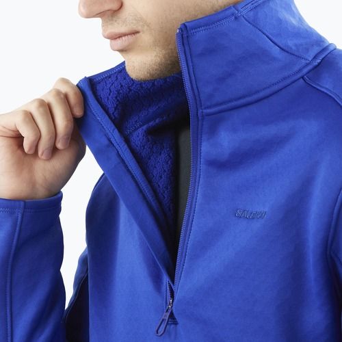 Bluza trekkingowa męska Salomon Essential Midwarm HZ surf the web