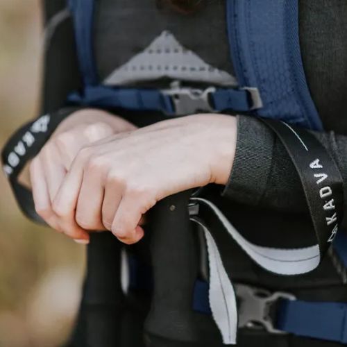 Kije trekkingowe KADVA Torre regulowane karbonowe szary