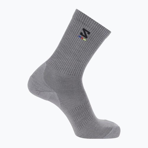 Skarpety Salomon Sunday Smart Crew shark skin/ black