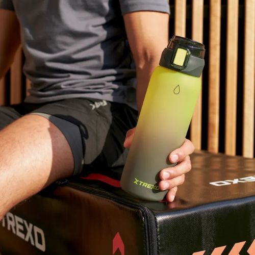 Bidon XTREXO Haust 1000 ml żółty/czarny