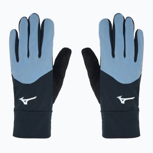 Rękawiczki do biegania Mizuno Warmalite black/glacier lake