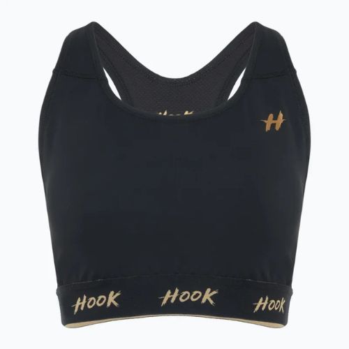 Stanik sportowy damski HOOK FIGHTING Base czarny