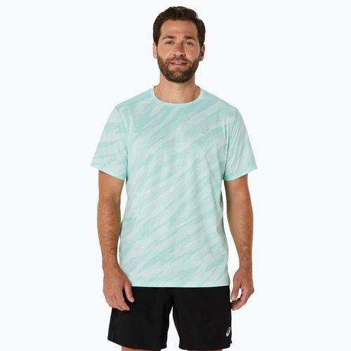 Koszulka do biegania męska ASICS Core All Over Print Top oasis green