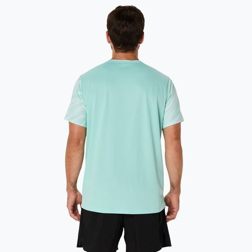 Koszulka do biegania męska ASICS Core All Over Print Top oasis green