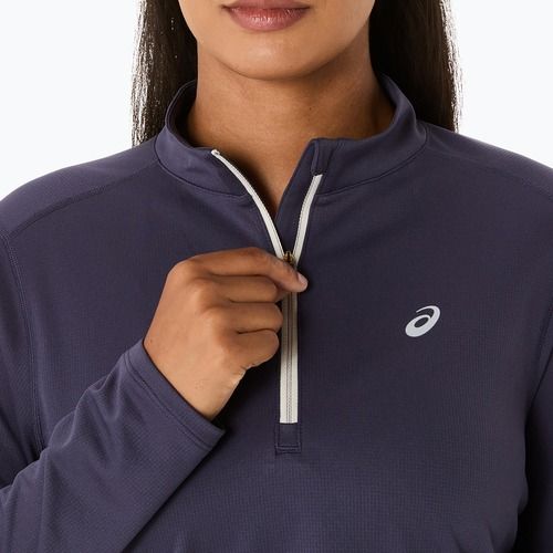 Longsleeve do biegania damski ASICS Icon 1/2 Zip LS Top indigo fog