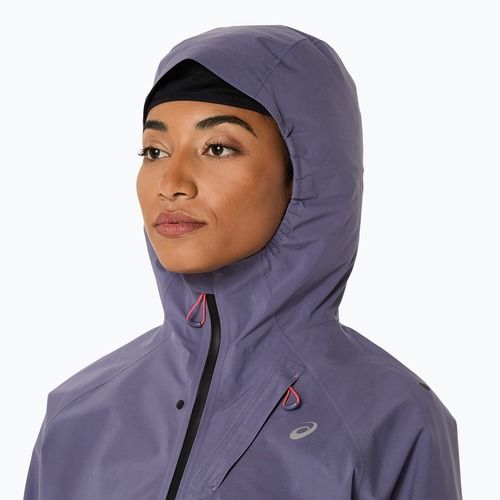 Kurtka do biegania damska ASICS Metarun Waterproof greyish purple