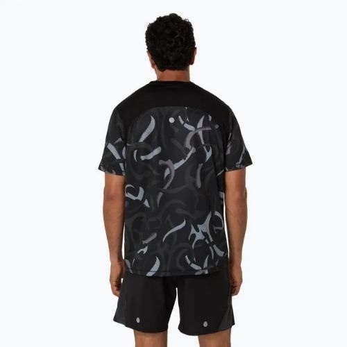 Koszulka do biegania męska ASICS Road All Over Print Top performance black