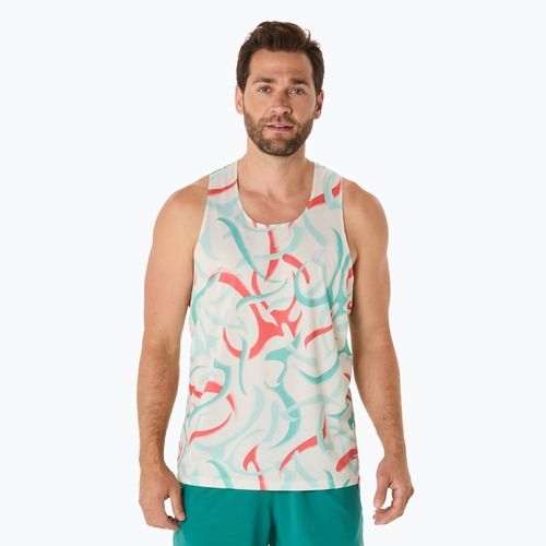 Koszulka do biegania męska ASICS Road All Over Print Singlet birch