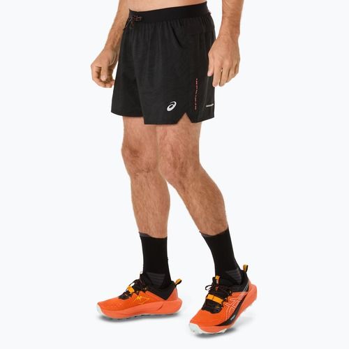 Spodenki do biegania męskie ASICS Fujitrail All Over Print 5IN performance black