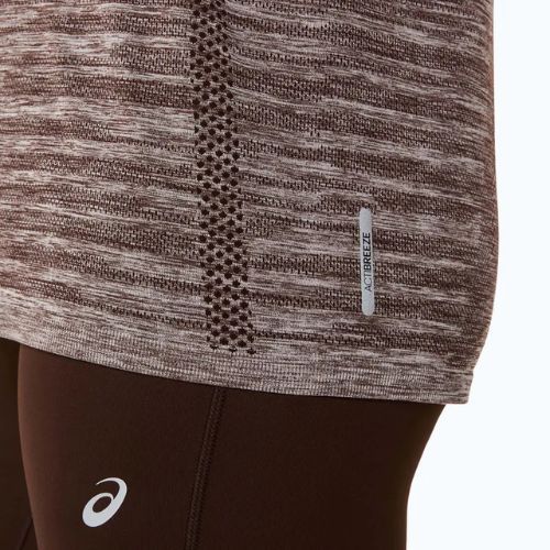 Longsleeve do biegania damski ASICS Seamless taupe grey/coffee
