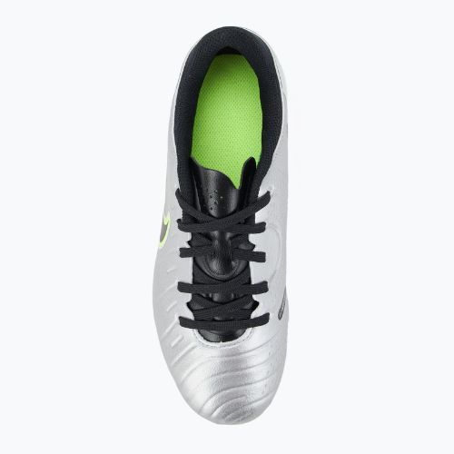 Buty piłkarskie dziecięce Nike Tiempo Legend 10 Academy FG/MG metallic silver/volt/black