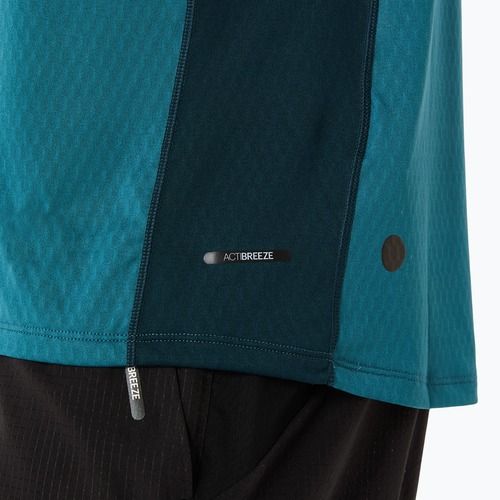 Koszulka do biegania męska ASICS Fujitrail Elite Top atlantis blue/saxon green