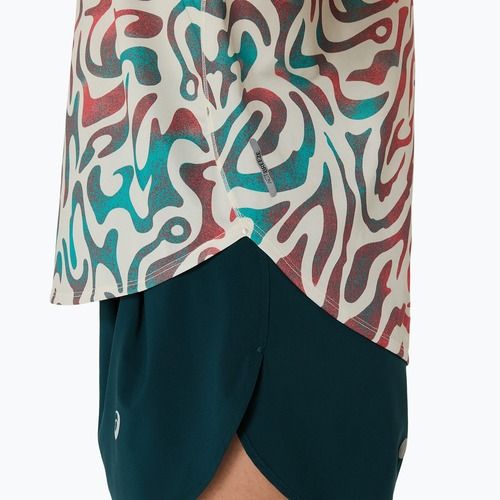 Koszulka do biegania damska ASICS Road All Over Print Top birch