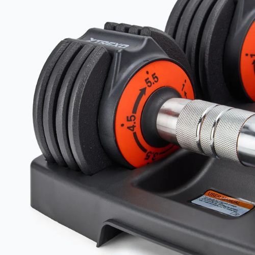 Zestaw hantli regulowanych XTREXO 2 x 5,75 kg czarny