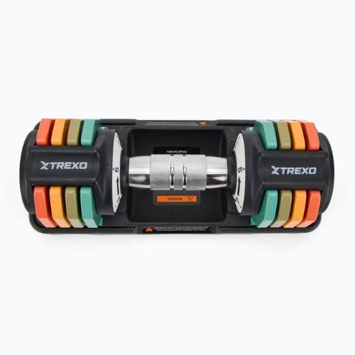 Zestaw hantli regulowanych XTREXO 2 x 5 kg multicolor