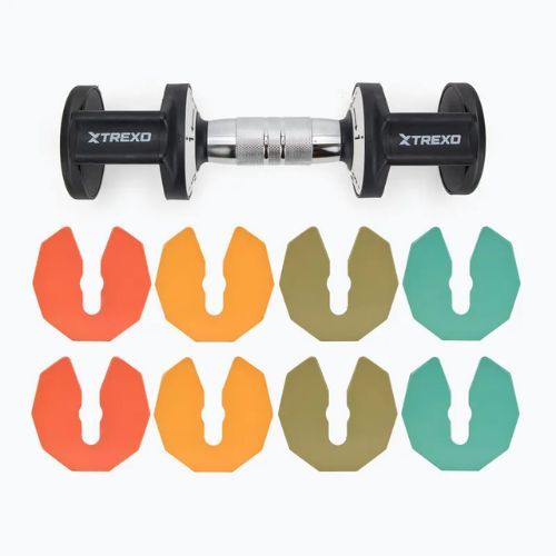 Zestaw hantli regulowanych XTREXO 2 x 5 kg multicolor