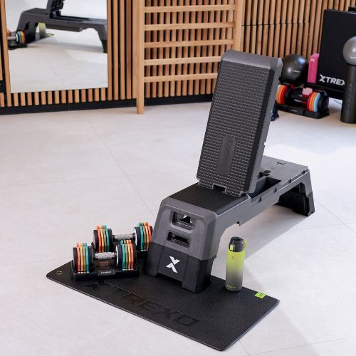 Zestaw hantli regulowanych XTREXO 2 x 10 kg multicolor