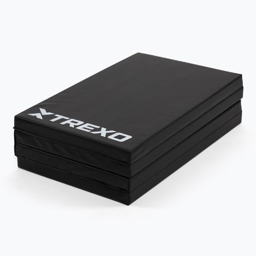 Materac gimnastyczny XTREXO składany 195 x 80 x 5 cm czarny