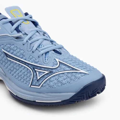 Buty do tenisa damskie Mizuno Wave Exceed Tour 6 CC bel air blue/ bellwether blue/ white
