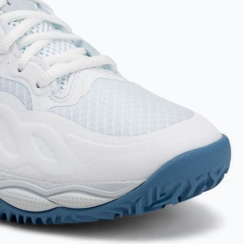 Buty do tenisa damskie Mizuno Wave Enforce Court CC W white/ parisian blue/ plein air