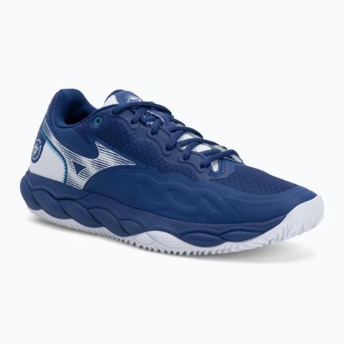 Buty do tenisa męskie Mizuno Wave Enforce Court CC bellwether blue/ white/ fjord blue