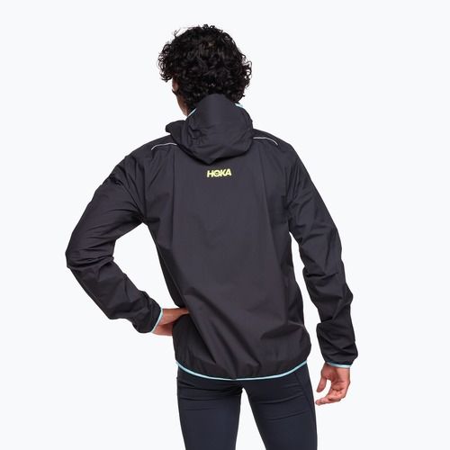 Kurtka do biegania męska HOKA Tecsky Waterproof black