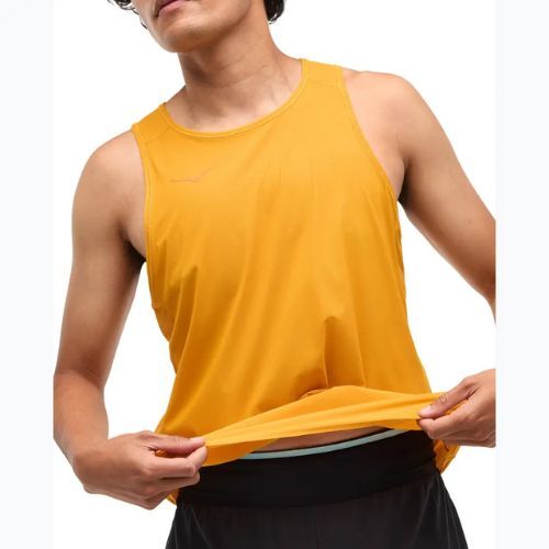 Koszulka do biegania męska HOKA Airolite Run Tank varsity yellow