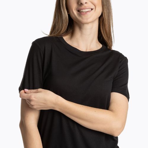 Koszulka termoaktywna damska WOOLCANO Merino TEE0547 czarny