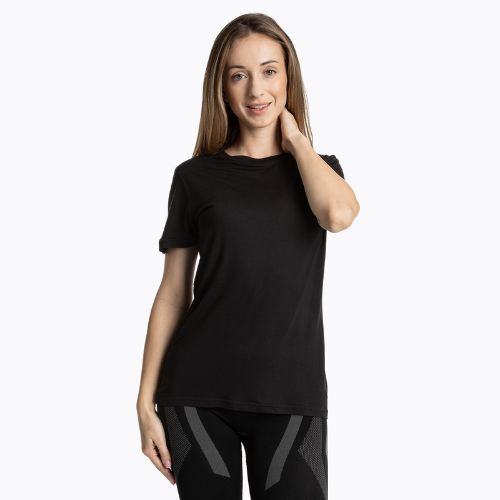 Koszulka termoaktywna damska WOOLCANO Merino TEE0547 czarny