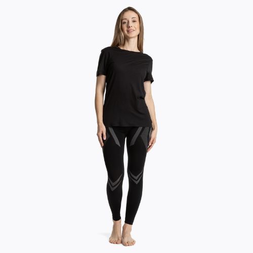 Koszulka termoaktywna damska WOOLCANO Merino TEE0547 czarny