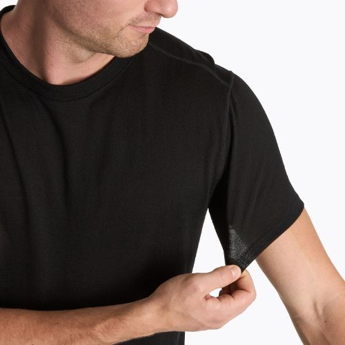 Koszulka termoaktywna męska WOOLCANO Merino 100% TEE0546 czarny