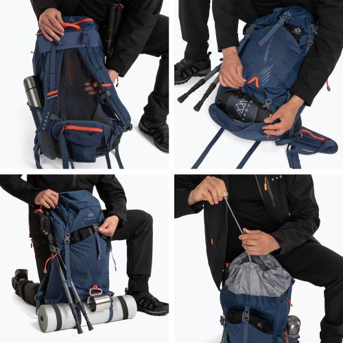 Plecak trekkingowy KADVA Sendero 35 l stalowy niebieski