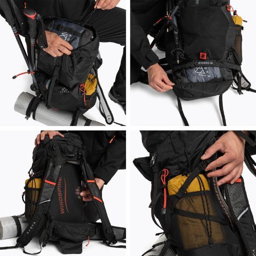 Plecak trekkingowy KADVA Vagabundo 40 l czarny