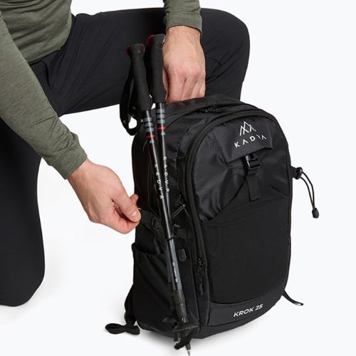Plecak turystyczny KADVA kieszeń na laptopa Krok 25 l czarny