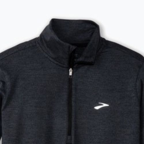 Longsleeve do biegania damski Brooks Dash 1/2 Zip 2.0 htr black