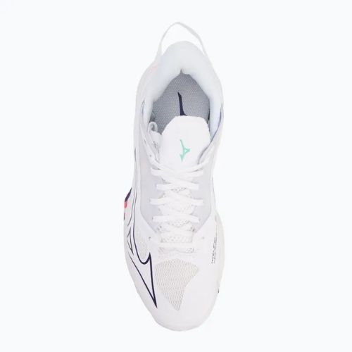 Buty do piłki ręcznej damskie Mizuno Wave Mirage 5 white/violet indigo/camellia rose