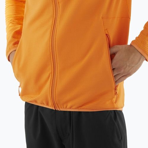 Bluza trekkingowa męska Salomon Lightwarm Full Zip turmeric
