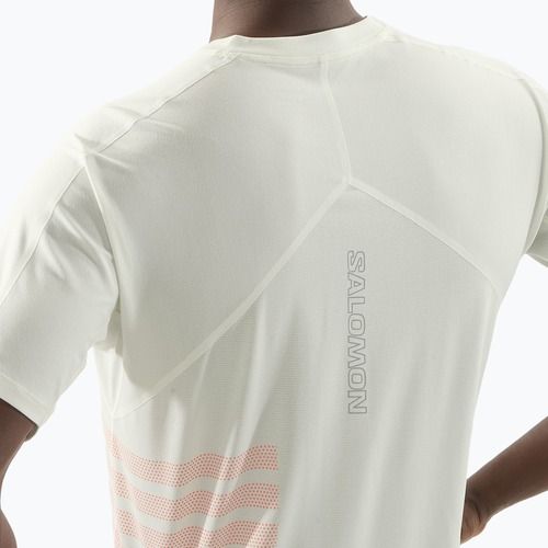 Koszulka do biegania męska Salomon Sense Aero Tee GFX icicle/neon flame