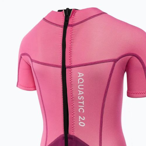 Pianka do pływania dziecięca AQUASTIC Wavey Jrg 2 mm różowy
