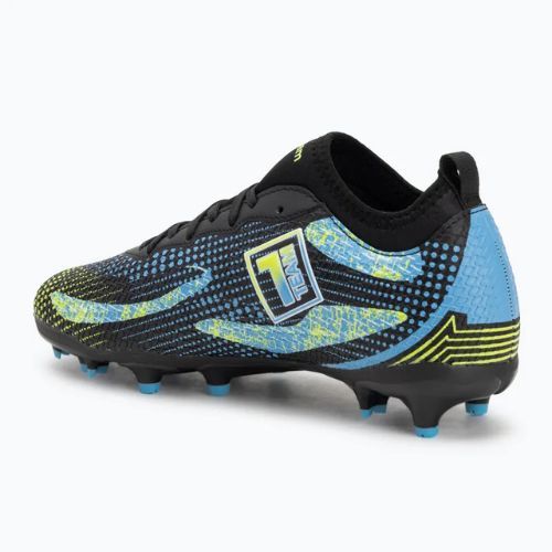 Buty piłkarskie dziecięce OneTeam Robero Teen FG/AG czarny/niebieski