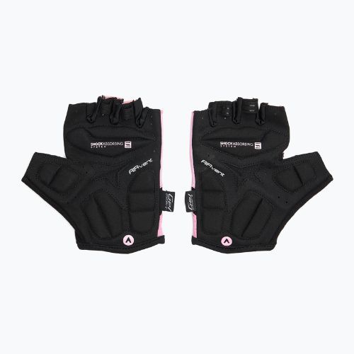 Rękawiczki rowerowe damskie ATTABO Kinu Pro WMNS shock absorbing system różowy/czarny