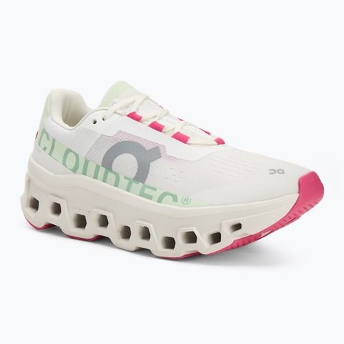 Buty do biegania damskie On Cloudmonster white/lima