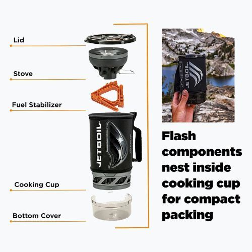 Kuchenka turystyczna Jetboil New Flash Personal Cooking System carbon