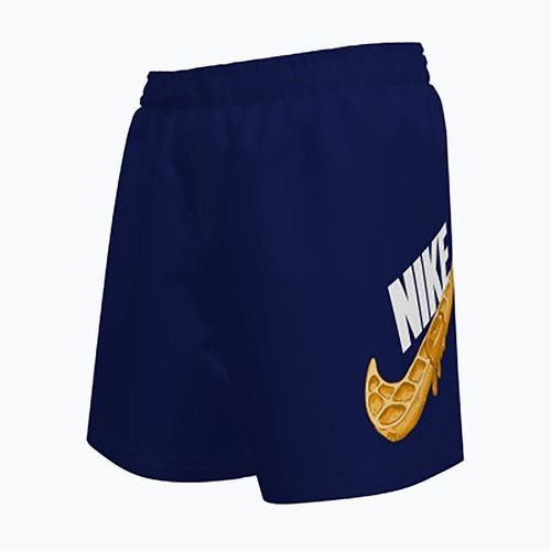 Szorty kąpielowe dziecięce Nike Swoosh Waffle 4" Volley midnight navy